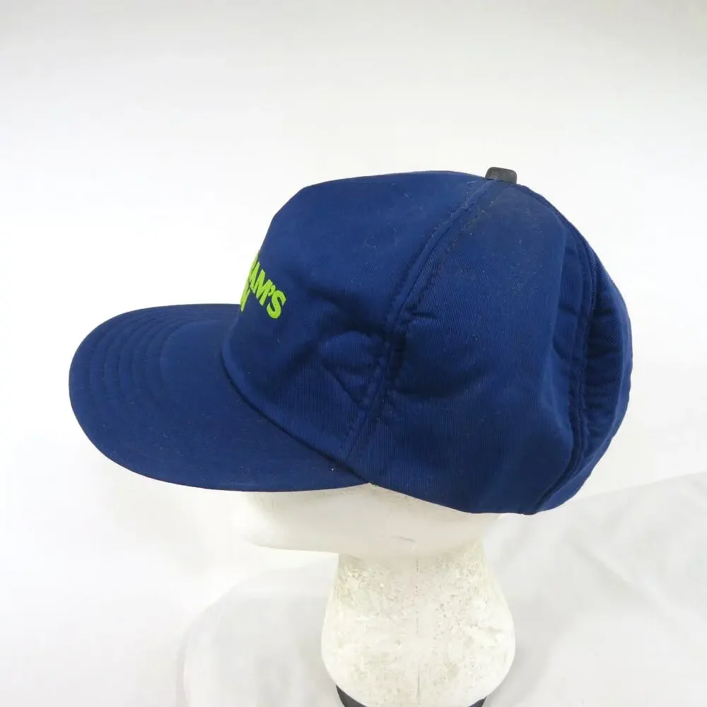 Seagram's Gin Trucker Hat Blue Green Snapback 1980s
